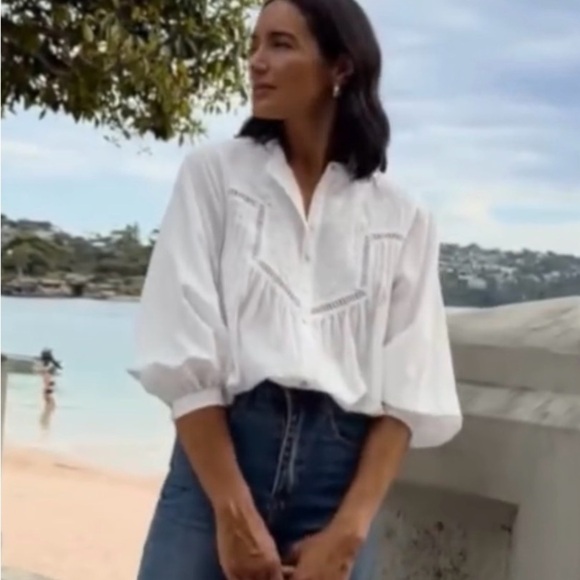 MAYE 100% Cotton Mariposa Shirt NWT Size Medium - Picture 2 of 9